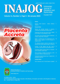 Indonesian Journal of Obstetrics and Gynecology Volume 11 No. 1 January 2023