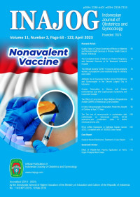 Indonesian Journal of Obstetrics and Gynecology Volume 11 No. 2 April 2023