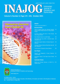 Indonesian Journal of Obstetrics and Gynecology Volume 9 No. 4 October 2021