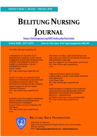 JURNAL: Belitung Nursing JournaL (Vol 6 Issue 1: Januari-February 2020)