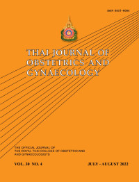 Thai Journal Obstetrics and Gynaecology Volume 30 No. 4 Tahun 2022