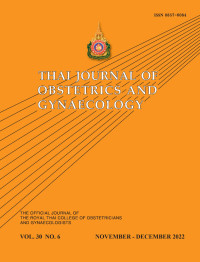 Thai Journal Obstetrics and Gynaecology Volume 30 No. 6 Tahun 2022