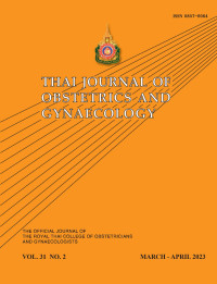 Thai Journal Obstetrics and Gynaecology Volume 31 No. 2 Tahun 2023