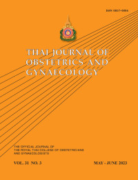 Image of Thai Journal Obstetrics and Gynaecology Volume 31 No. 3 Tahun 2023