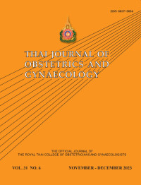 Thai Journal Obstetrics and Gynaecology Volume 31 No. 6 Tahun 2023