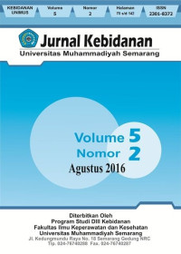 Jurnal Kebidanan Universitas Muhammadiyah Semarang Volume 5 Nomor 2 2016