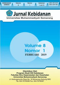 Image of Jurnal Kebidanan Universitas Muhammadiyah Semarang Volume 8 Nomor 1 2019