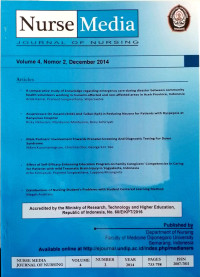 Nurse Media Journal of Nursing (Volume 4 Number 2, December 2014)