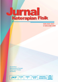 Jurnal Keterapian Fisik Volume 4, No. 2, Tahun 2019