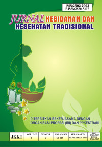 Jurnal Kebidanan dan Kesehatan Tradisional Volume 2, No. 2 Tahun 2017