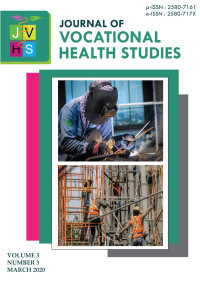 Journal of Vocational Health Studies Volume 3 Number 3 March 2020