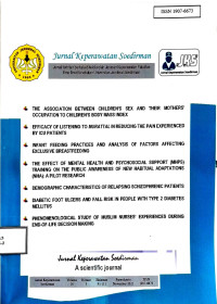 Jurnal Keperawatan Soedirman : The Soedirman Journal of Nursing (SJN, Volume 16, Nomor 3, November 2021)