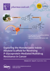 Pharmaceuticals Exploring the Monoterpene Indole Alkaloid Scaffold for Reversing P-Glycoprotein-Mediated Multidrung Resistance in Cancer Volume 14 Issue 9(September 2021)