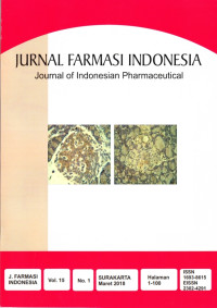 Jurnal Farmasi indonesia, journal of indonesian pharmaceutical, volume 15 no 1 Maret 2018