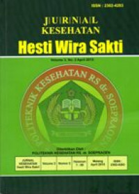 Image of Jurnal Kesehatan Hesti Wira Sakti Volume 3 Nomor 2 Tahun 2015