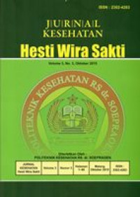 Jurnal Kesehatan Hesti Wira Sakti Volume 3 Nomor 3 Tahun 2015