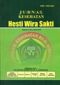 Jurnal Kesehatan Hesti Wira Sakti Volume 4 Nomor 1 Tahun 2016