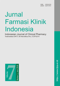 Jurnal Farmasi Klinik Indonesia Volume 7, Nomor 2, Juni 2018