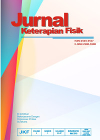 Jurnal Keterapian Fisik Volume 3, No. 1, Tahun 2018