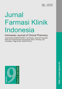 Jurnal Farmasi Klinik Indonesia Volume 9, Nomor 2. Juni 2020