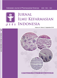 JURNAL ILMU KEFARMASIAN INDONESIA (INDONESIAN JOURNAL OF PHARMACEUTICAL SCIENCE), VOL 14. NO 2. September 2016