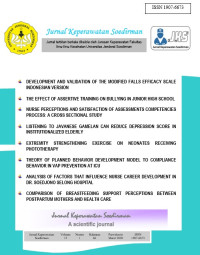 Jurnal Keperawatan Soedirman : The Soedirman Journal of Nursing (SJN, Volume 15, Nomor 1, Maret 2020)