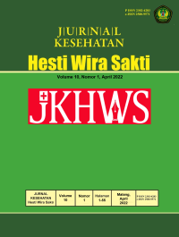 Jurnal Kesehatan Hesti Wira Sakti Volume 10 Nomor 1 Tahun 2022