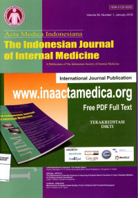 Acta Medica Indonesiana: The Indonesian Journal of Internal Medicine , volume 50, Number 4, October 2018