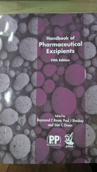 Handbook of Pharmaceutical Excipients. fifth edition