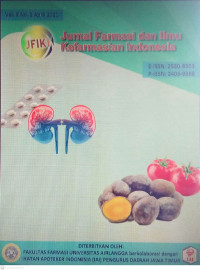 JURNAL FARMASI dan ILMU KEFARMASIAN INDONESIA,VOL.8 NO.1 2021