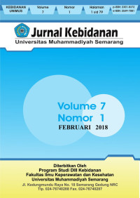 Jurnal Kebidanan Universitas Muhammadiyah Semarang Volume 7 Nomor 1 2018