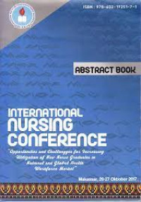 Abstract Book: International Nursing Conference.