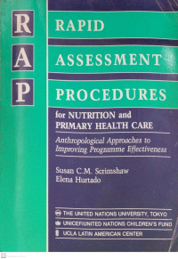 RAP: Rapid Assessment Procedure for Nutrion and Primary Health Care