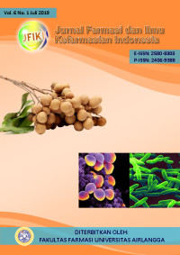 JURNAL FARMASI DAN ILMU KEFARMASIAN INDONESIA, VOL. 6 NO. 1 JULI 2019