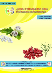 JURNAL FARMASI DAN ILMU KEFARMASIAN INDONESIA, VOL. 7 NO. 1 JULI 2020